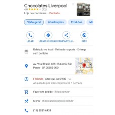Cliente - CHOCOLATES LIVERPOOL - São Paulo - SP